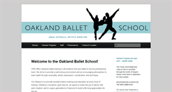 Desktop Screenshot of oaklandballetschool.com