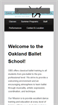 Mobile Screenshot of oaklandballetschool.com